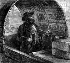 Sketches in China and Japan: a sanpan at Shanghai, 1873. Creator: Unknown