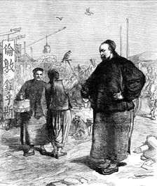 Sketches in China: street scene in Pekin, 1873. Creator: Unknown