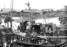 Sketches in Annam: a riverside dwelling, 1883. Creator: Unknown