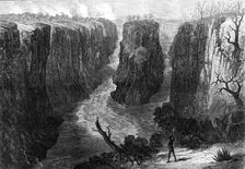 Sketches in Africa: the Tarn Bend, in the Lower Zambesi, 1872. Creator: Unknown