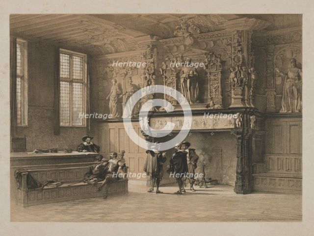 Sketches in Belgium and Germany, Volume I: Hall of Justice of the Magistrates du Franc, Bruges, 1840 Creator: Louis Haghe (British, 1806-1885); Hodgson & Graves, 6 Pall Mall, London.