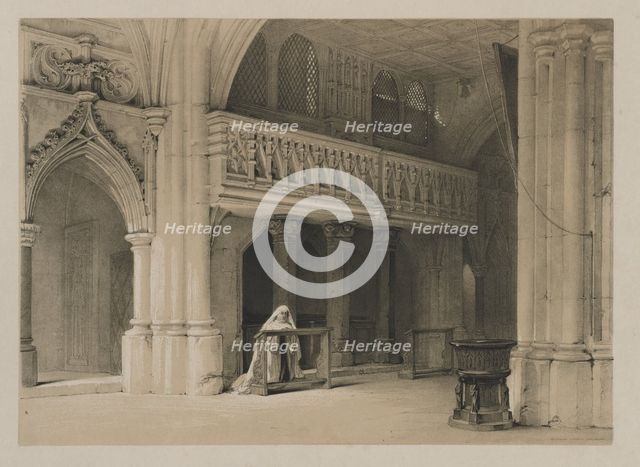 Sketches in Belgium and Germany, Volume I: Nönnberg Convent, Salzburg, 1840. Creator: Louis Haghe (British, 1806-1885); Hodgson & Graves, 6 Pall Mall, London.