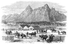 Sketches in British Columbia: scene at the fountain near Parsonville, Fraser River, 1864. Creator: Unknown