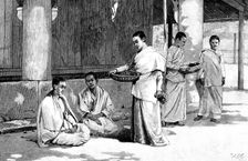 Sketches in Burmah: a Buddhist monastery - Burmese nuns or female servants of the pagodas, 1890. Creator: Unknown