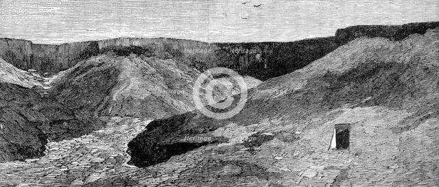 Sketches in Egypt: the Ruins of Thebes - Valley of the Tombs of the Kings, 1883. Creator: Unknown.