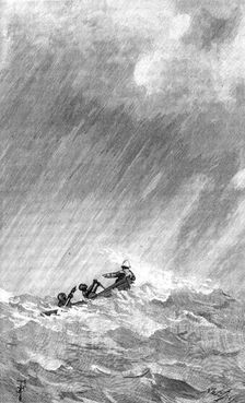 Sketches in Formosa: crossing the lagoon in a gale, 1890. Creator: Unknown