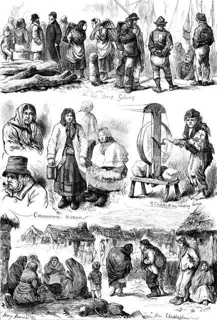 Sketches In Ireland: at Galway, 1880. Creator: Unknown.
