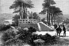 Sketches in Japan: the grave of Will Adams, near Yokoska, Japan, 1873. Creator: Unknown