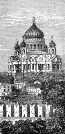 Sketches in Moscow, by our special artist: the Church of the Saviour, 1874. Creator: Unknown