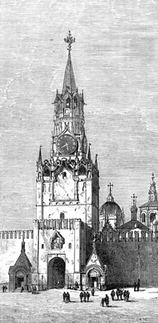 Sketches in Moscow, by our special artist: the Sacred Gate of the Kremlin, 1874. Creator: Unknown
