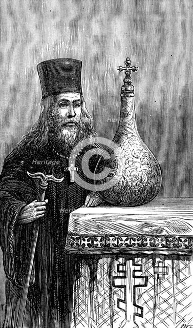 Sketches in Moscow, by our special artist: ancient vase in the Kremlin, 1874. Creator: Unknown.