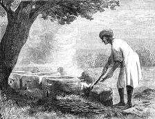 Sketches in Madagascar: native distilling spirit from sugar-cane, 1881. Creator: Unknown