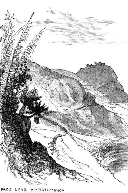 Sketches in Madagascar: pass near Ambatomanga, 1883. Creator: Unknown.