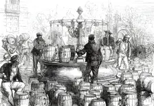 Sketches in Madrid: the Water Supply of Madrid, 1876. Creator: C.R.