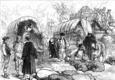 Sketches in Madrid: the "Octroi" at the entrance to Madrid, 1876. Creator: C.R.