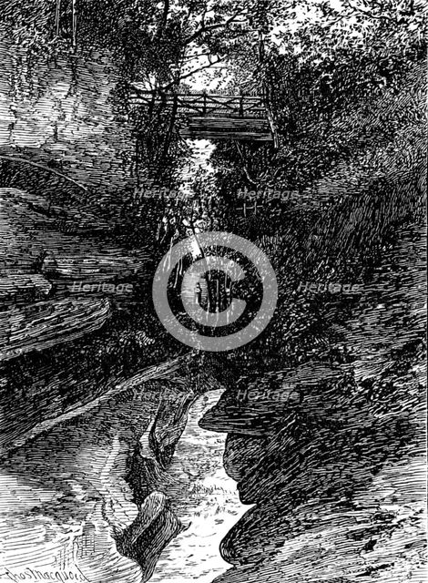 Sketches in Nidderdale, Yorkshire: Gorge of How Stean Beck, 1883. Creator: Unknown.