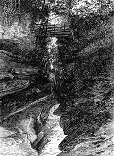 Sketches in Nidderdale, Yorkshire: Gorge of How Stean Beck, 1883. Creator: Unknown