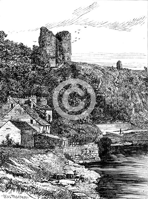 Sketches in Nidderdale, Yorkshire: Knaresborough Castle, 1883. Creator: Unknown.
