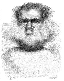 Sketches in Southern Australia - Man of South Australia, from a photograph, 1857. Creator: Unknown