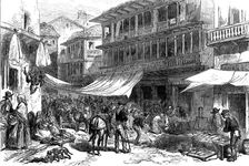 Sketches in Spain: Fish Market, Granada, 1873. Creator: Unknown