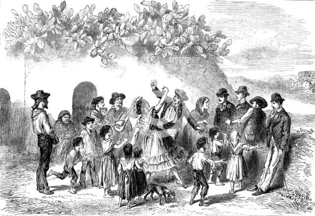Sketches in Spain: the Gipsies' Quarter, Granada, 1873. Creator: Unknown.