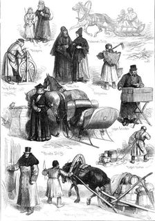 Sketches in St. Petersburg, 1874. Creator: Unknown