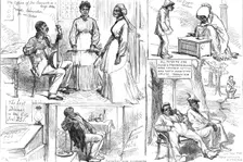 Sketches in Philadelphia, by our special artists, 1876. Creator: Unknown