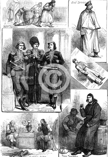 Sketches in Russia: popular life and manners, 1880. Creator: Unknown.