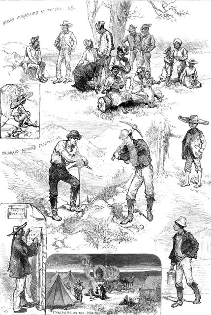 Sketches in the American Far West, 1880. Creator: Unknown.