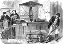 Sketches in the Bank of England: entrance to the bullion vaults, 1872. Creator: Unknown