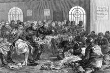 Sketches in the Clerkenwell House of Correction: the needle-room, 1874. Creator: Unknown