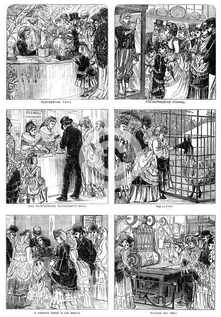 Sketches in the International Exhibition, 1871. Creator: Unknown.