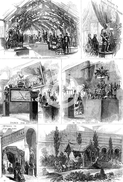 Sketches in the International Exhibition, 1871. Creator: Unknown.