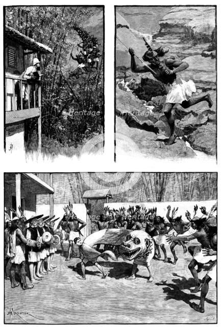 Sketches in the island of Formosa, 1890. Creator: F. P..