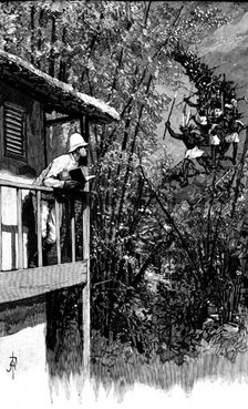 Sketches in the island of Formosa: a savage chief returning with reinforcements, 1890. Creator: Unknown