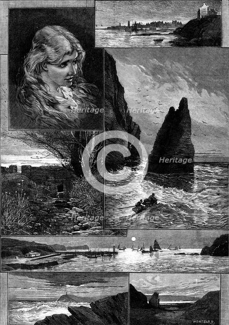 Sketches in the Isle of Man, 1881. Creator: George Montbard.