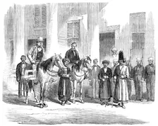Sketches in the Persian Gulf - Courtyard of the British Residency, Bushire...1857. Creator: Unknown