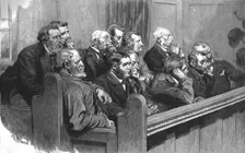 'Sketches in the Royal Courts of Justice--A Common Jury 1890. Creator: Unknown