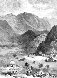 Sketches in the Soudan: the Defile of Haraza, in Kordofan, 1883. Creator: Unknown