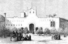 Sketches in the Soudan: Khartoum...Principal Square, with residence of the Mudir..., 1883. Creator: Unknown