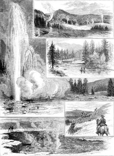 Sketches in the Yellowstone Park of North America, 1883. Creator: Unknown
