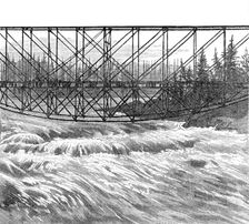 Sketches on the Canadian Pacific railway line, 1883. Creator: William James Palmer