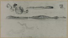 Sketches on the Coast Survey Plate, 1854. Creator: James Abbott McNeill Whistler