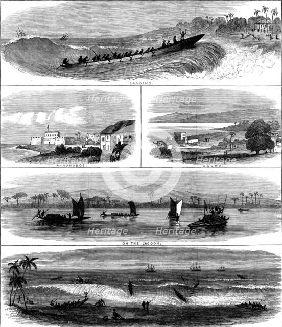 Sketches on the Gold Coast of Africa, 1873. Creator: Unknown.