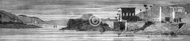 Sketches on the Upper Nile: Philae, 1883. Creator: Unknown.