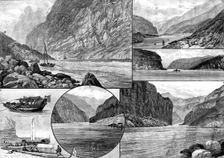 Sketches on the Yangtsze River, China, 1890. Creator: Unknown