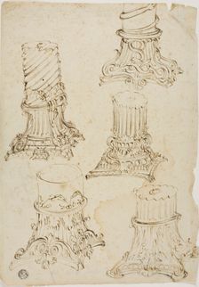 Sketches of Corinthian Capitals, n.d. Creator: Unknown
