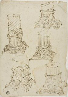 Sketches of Corinthian Capitals, n.d. Creator: Unknown
