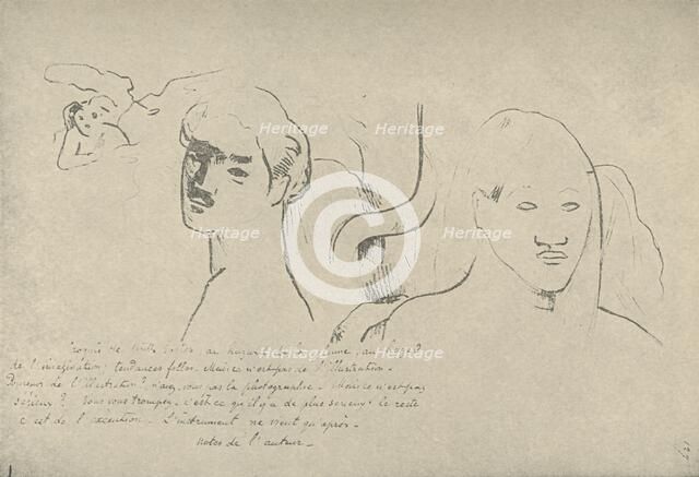 'Sketches of All Sorts, Random Ventures of My Pen and My Imagination, Stray Fancies, But This Is Not Artist: Paul Gauguin.