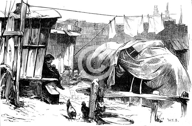 Sketches of gipsy life round London - Latimer-Road, Notting-Hill, 1880. Creator: Unknown.